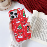ZTOFERA TPU Case for iPhone 15 Pro Max, Cute Christmas Design Soft Silicone Case, Slim lightweight Protective Bumper Cover for iPhone 15 Pro Max 6.7" - Red